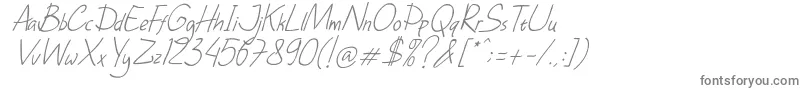 DhfHappyBirthdayRyanItalic Font – Gray Fonts