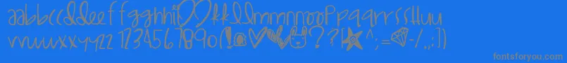 More about Lilegypt Font Lilegypt Font – Gray Fonts on Blue Background