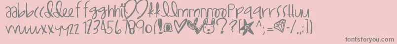 Lilegypt Font – Gray Fonts on Pink Background