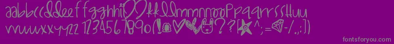 More about Lilegypt Font Lilegypt Font – Gray Fonts on Purple Background