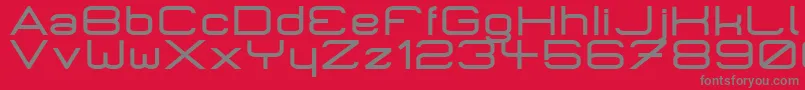 Micrombd Font – Gray Fonts on Red Background