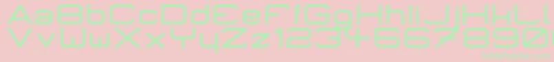 Micrombd Font – Green Fonts on Pink Background