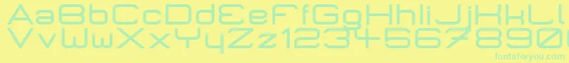 Micrombd Font – Green Fonts on Yellow Background