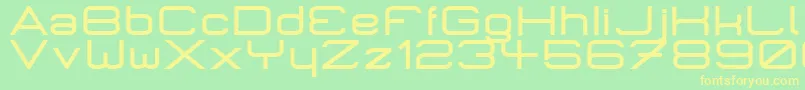 Micrombd Font – Yellow Fonts on Green Background