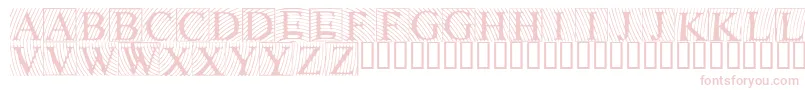 Lowengravedcapslight Font – Pink Fonts on White Background