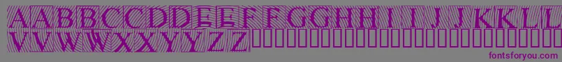 Lowengravedcapslight Font – Purple Fonts on Gray Background