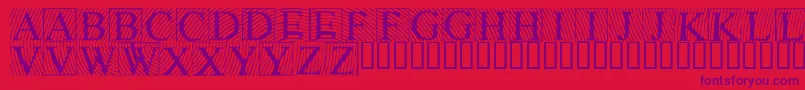 Lowengravedcapslight Font – Purple Fonts on Red Background