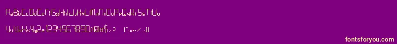 Limh Font – Yellow Fonts on Purple Background