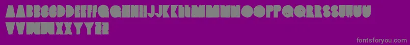 VintagedenimSetb Font – Gray Fonts on Purple Background
