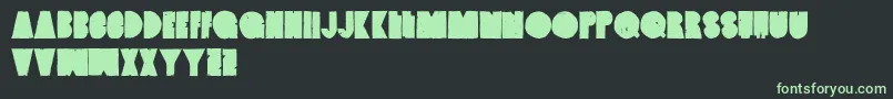 VintagedenimSetb-Schriftart – Grüne Schriften auf schwarzem Hintergrund