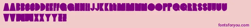 VintagedenimSetb Font – Purple Fonts on Pink Background