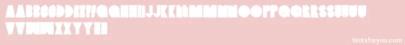 VintagedenimSetb Font – White Fonts on Pink Background