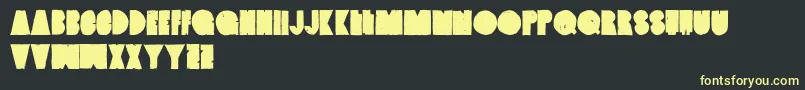 VintagedenimSetb Font – Yellow Fonts on Black Background