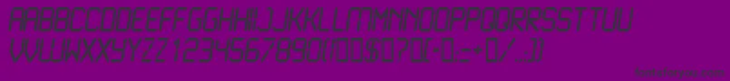 LcdN Font – Black Fonts on Purple Background