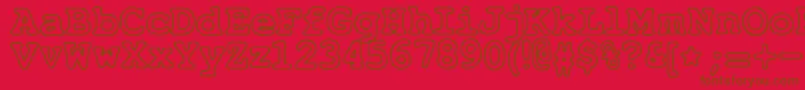 JustAnotherCourier Font – Brown Fonts on Red Background