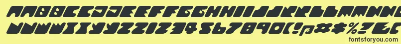 Texroundmm Font – Black Fonts on Yellow Background