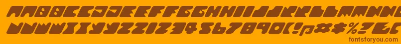 Weitere Informationen zur Texroundmm-Schriftart Texroundmm-Schriftart – Braune Schriften auf orangefarbenem Hintergrund