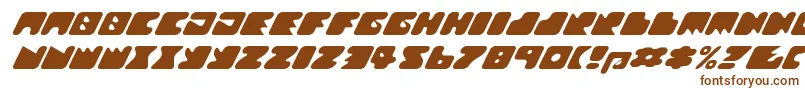 Texroundmm-Schriftart – Braune Schriften auf weißem Hintergrund