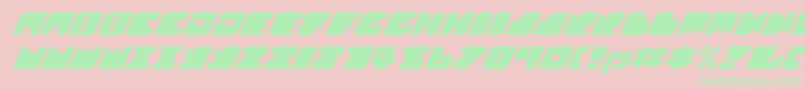 Texroundmm Font – Green Fonts on Pink Background