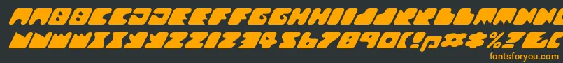 Texroundmm Font – Orange Fonts on Black Background