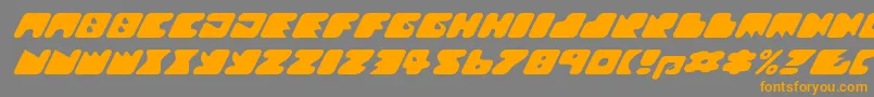 Шрифт Texroundmm – оранжевые шрифты на сером фоне