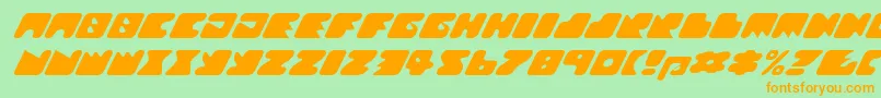 Lisätietoja Texroundmm-fontista Texroundmm-fontti – oranssit fontit vihreällä taustalla