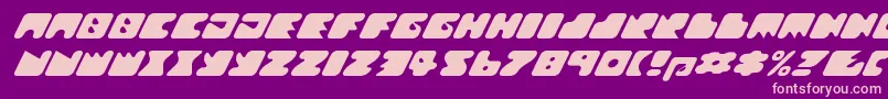 Шрифт Texroundmm – розовые шрифты на фиолетовом фоне