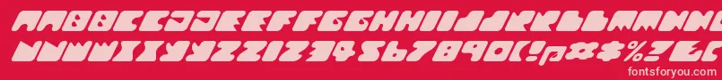 Texroundmm Font – Pink Fonts on Red Background