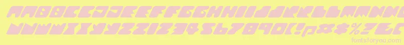Texroundmm Font – Pink Fonts on Yellow Background