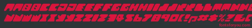 Texroundmm Font – Red Fonts on Black Background