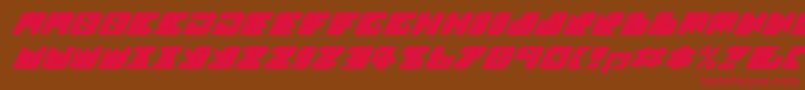 Texroundmm Font – Red Fonts on Brown Background