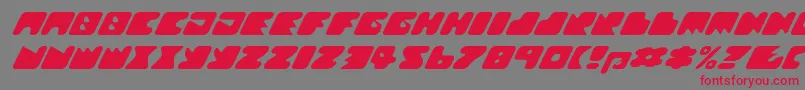 Texroundmm Font – Red Fonts on Gray Background