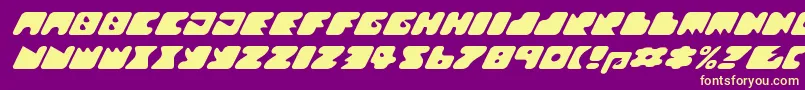 Texroundmm Font – Yellow Fonts on Purple Background