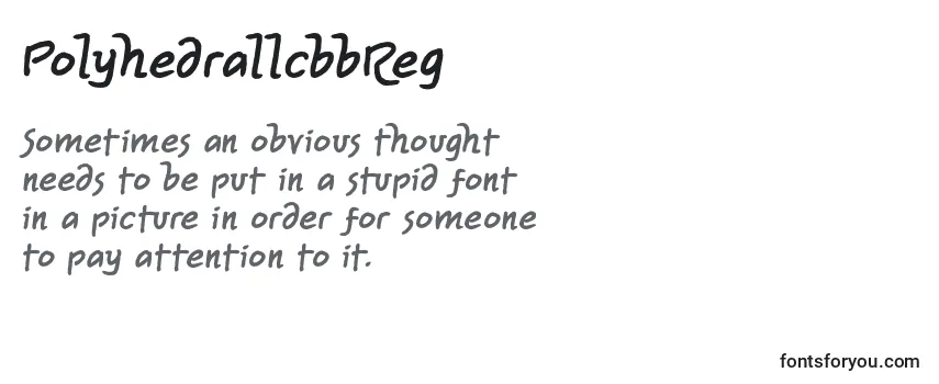 Review of the PolyhedrallcbbReg Font