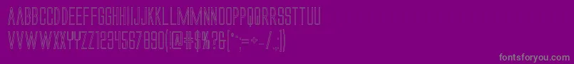 Alienleagueiiout Font – Gray Fonts on Purple Background