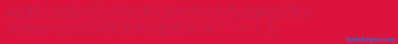 FirasanscondensedEightitalic Font – Blue Fonts on Red Background