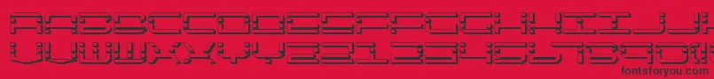 Qqv2s Font – Black Fonts on Red Background