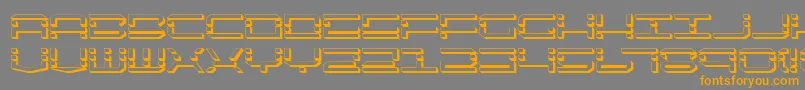 Шрифт Qqv2s – оранжевые шрифты на сером фоне