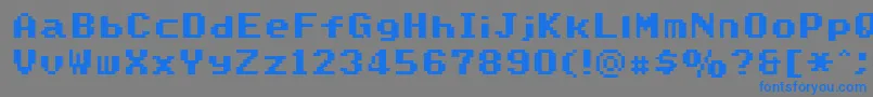 SmwTextNc Font – Blue Fonts on Gray Background