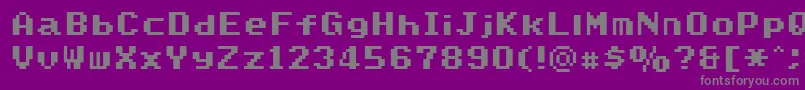 Шрифт SmwTextNc – серые шрифты на фиолетовом фоне
