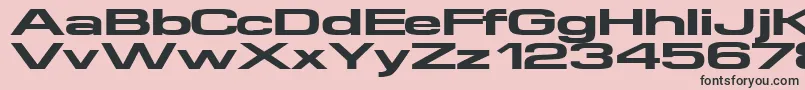 Supertouch Font – Black Fonts on Pink Background