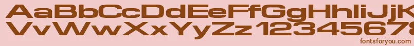Supertouch Font – Brown Fonts on Pink Background
