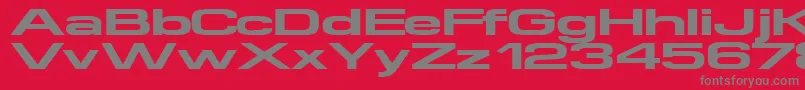 Supertouch Font – Gray Fonts on Red Background