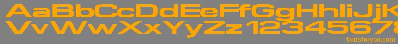 Supertouch Font – Orange Fonts on Gray Background