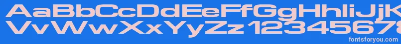 Шрифт Supertouch – розовые шрифты на синем фоне