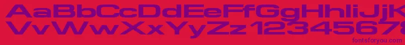 Supertouch Font – Purple Fonts on Red Background