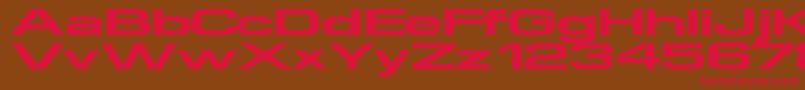 Supertouch Font – Red Fonts on Brown Background