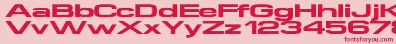 Supertouch Font – Red Fonts on Pink Background