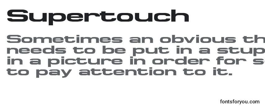 Шрифт Supertouch