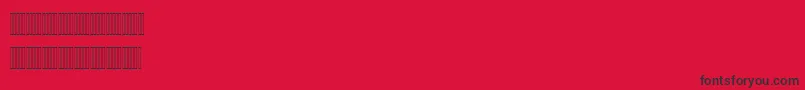 MariamLatinFigures Font – Black Fonts on Red Background